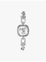 selfridges Tiffany & Co. HardWear Sterling Silver and Steel 0.07ct Diamond Watch 24.5mm- Buy online at McGrocer