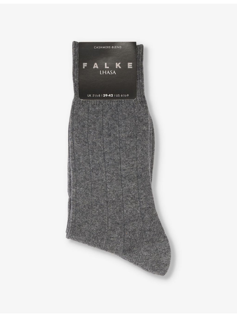 FALKE ribbed wool-blend knitted socks - British product