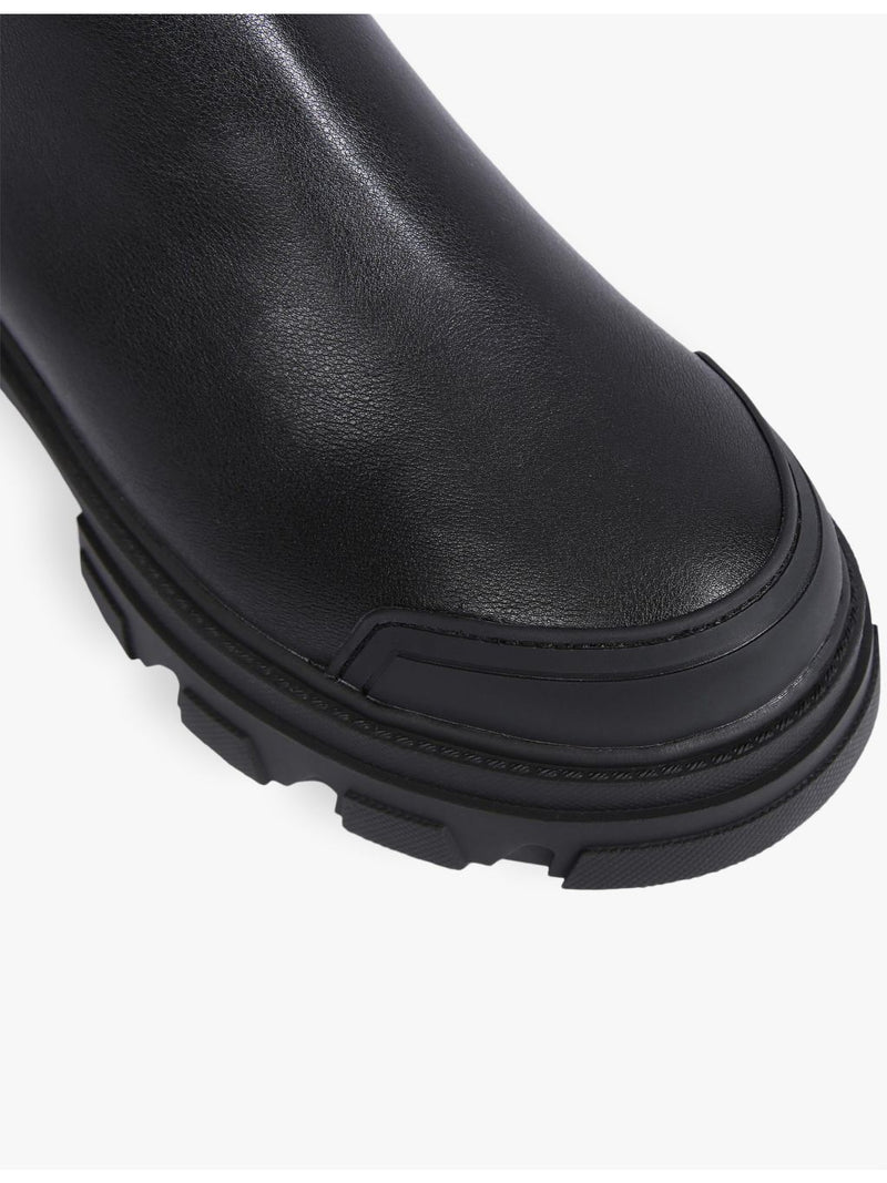 KG Kurt Geiger knee-high faux-leather boots (British brand)