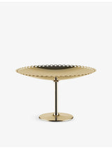selfridges Alessi Edges Brass Cake Stand 23.9cm- Buy online at McGrocer