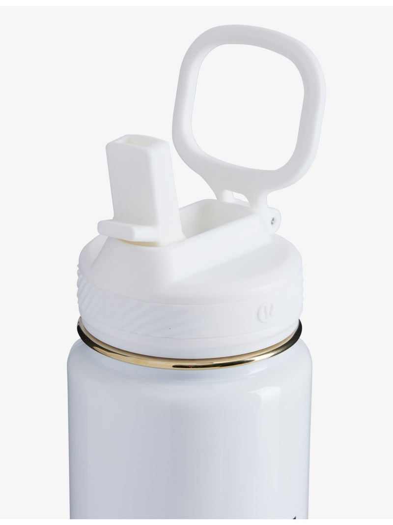 lululemon Back to Life straw-lid steel sport bottle 24oz (British brand)