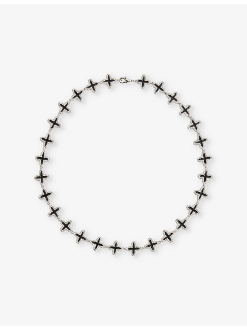 DARKAI clover necklace with cubic zirconia, 18in, UK version
