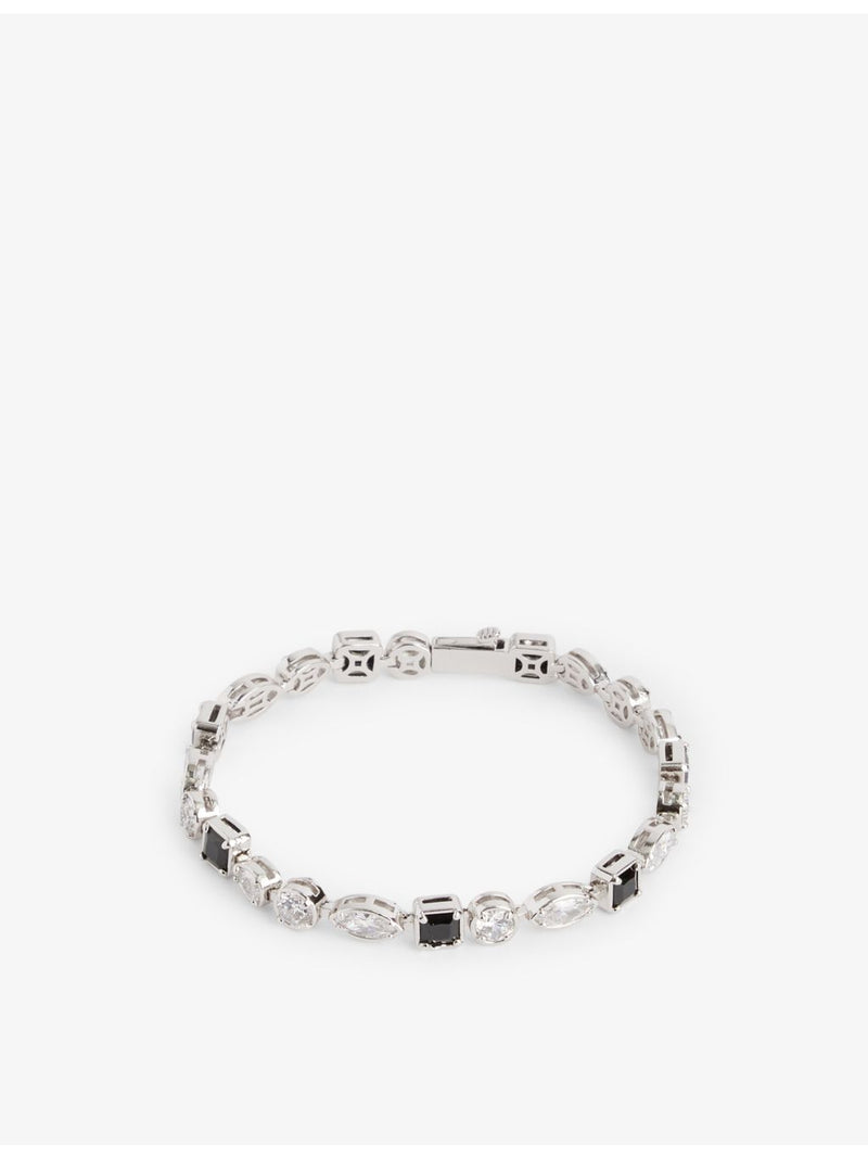 DARKAI Mixed Feelings bracelet 18ct white gold-plated 7.5in (British brand)