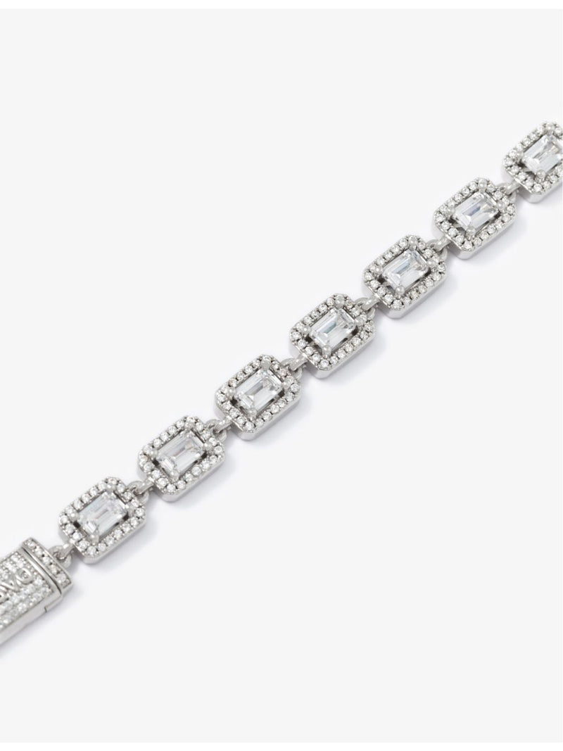DARKAI tennis necklace baguette-stone 20in, UK version