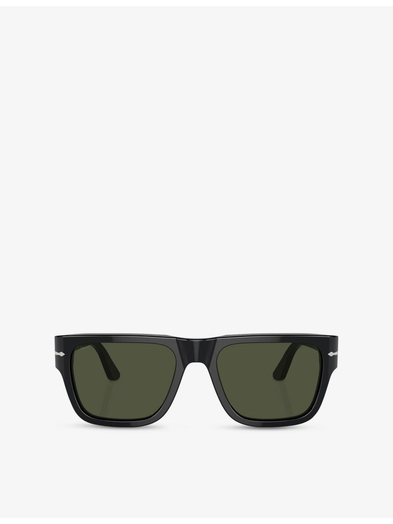 Persol square-frame acetate sunglasses PO3348S (British brand)