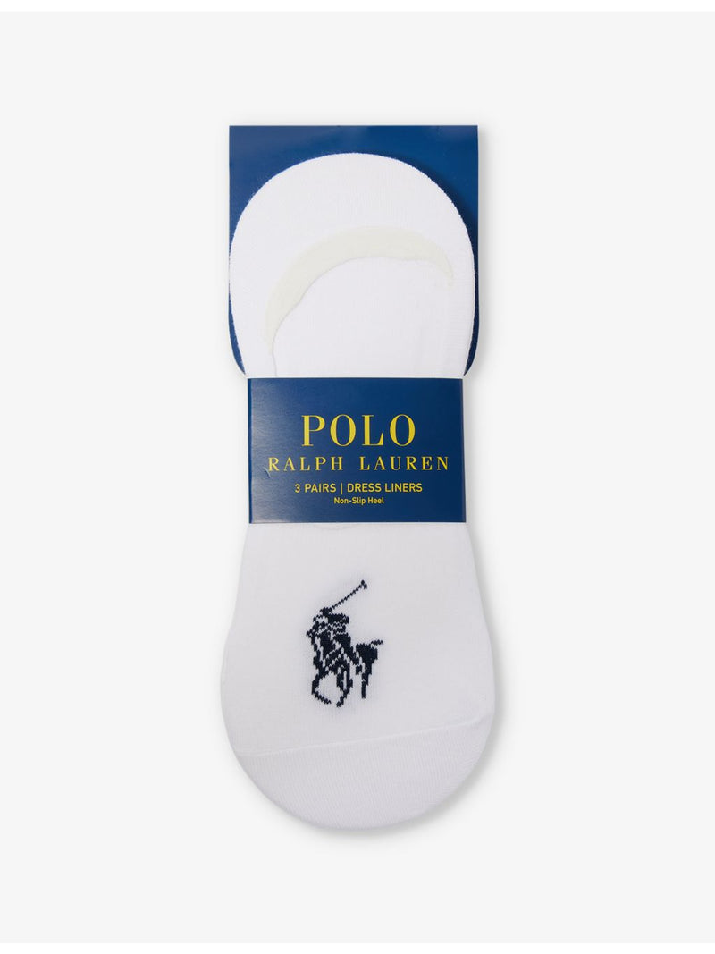Polo Ralph Lauren logo-embroidered liner socks pack of three (British brand)