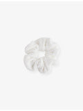Hunza G ruched stretch-woven scrunchie, imported from the UK