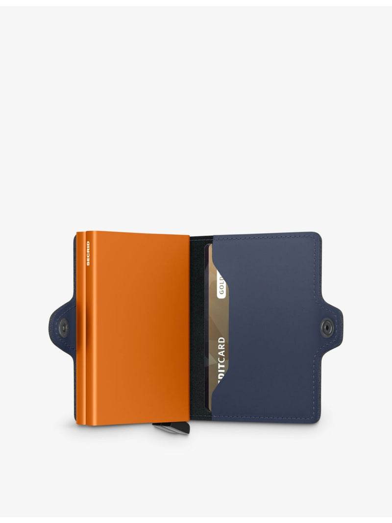 Secrid Twinwallet leather wallet logo-debossed, UK version
