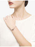 Bulgari sterling silver black ceramic bracelet 15cm, imported from the UK