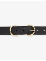 selfridges Whistles Double-Ring Buckle Leather Belt 92.7cm- Buy online at McGrocer