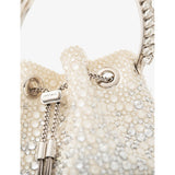 Jimmy Choo Bon Bon gem-embellished woven cross-body bag, UK version