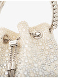 Jimmy Choo Bon Bon gem-embellished woven cross-body bag, UK version