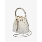 Jimmy Choo Bon Bon gem-embellished woven cross-body bag, UK version