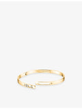 Messika 18ct yellow gold diamond bangle 0.11ct, imported from the UK