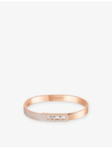 selfridges Messika Move Noa 18ct Rose-Gold 0.95ct Diamond Bangle- Buy online at McGrocer
