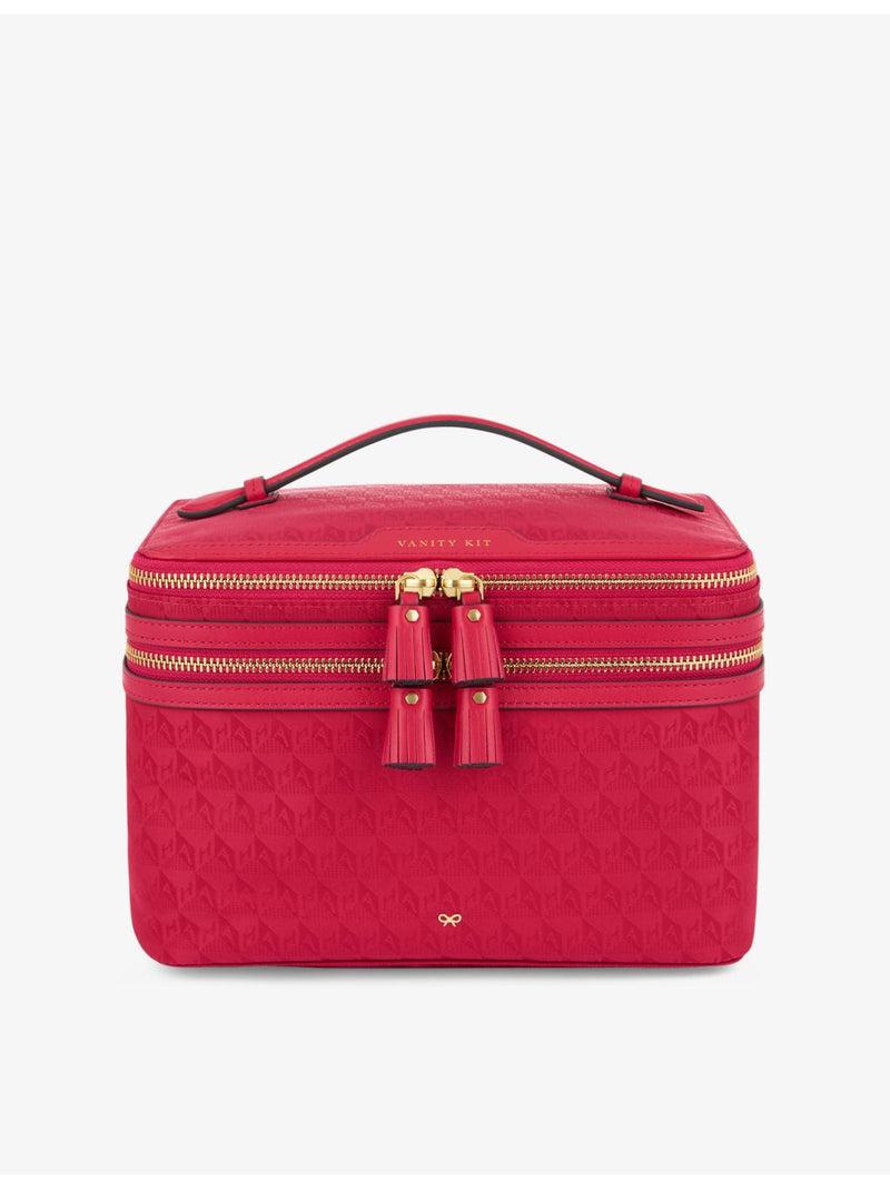 Anya Hindmarch logo-embossed nylon vanity kit - British product