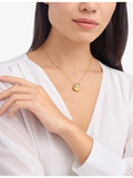 Bvlgari pavé diamond pendant necklace in 18ct yellow gold (British brand)