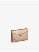 selfridges Bvlgari Serpenti Forever Metallic-Leather Folded Card Holder- Buy online at McGrocer