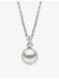 Yoko London 18ct white gold Akoya pearl diamond necklace (British brand)