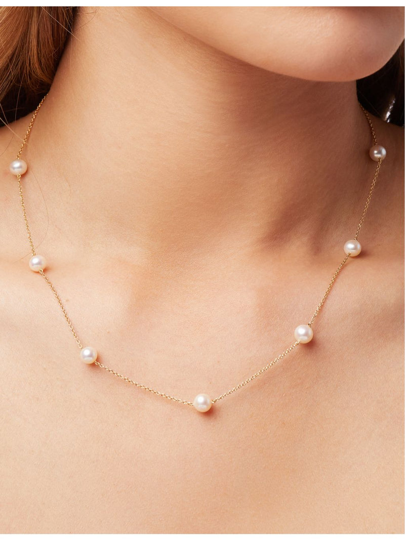 Yoko London 18ct gold freshwater pearl necklace (British brand)