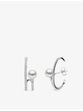 Yoko London Akoya pearl and diamond earrings, UK version