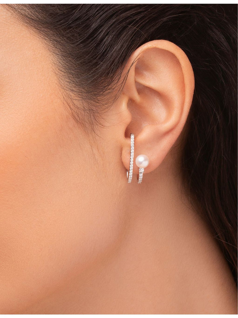 Yoko London Akoya pearl and diamond earrings, UK version