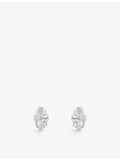 Yoko London Akoya pearl diamond earrings 18ct white gold (British brand)