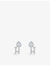 selfridges Yoko London Baby Glitz 18ct White Gold Akoya Pearl and Pear-Cut 0.43ct Diamond Earrings- Buy online at McGrocer