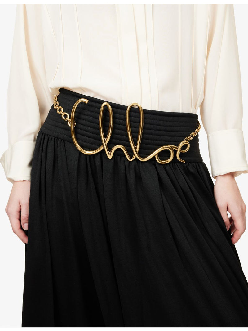 Chloé brass belt 90cm gold-tone chain (British brand)