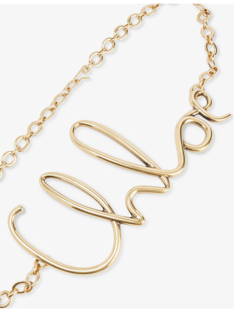 Chloé brass belt 90cm gold-tone chain (British brand)