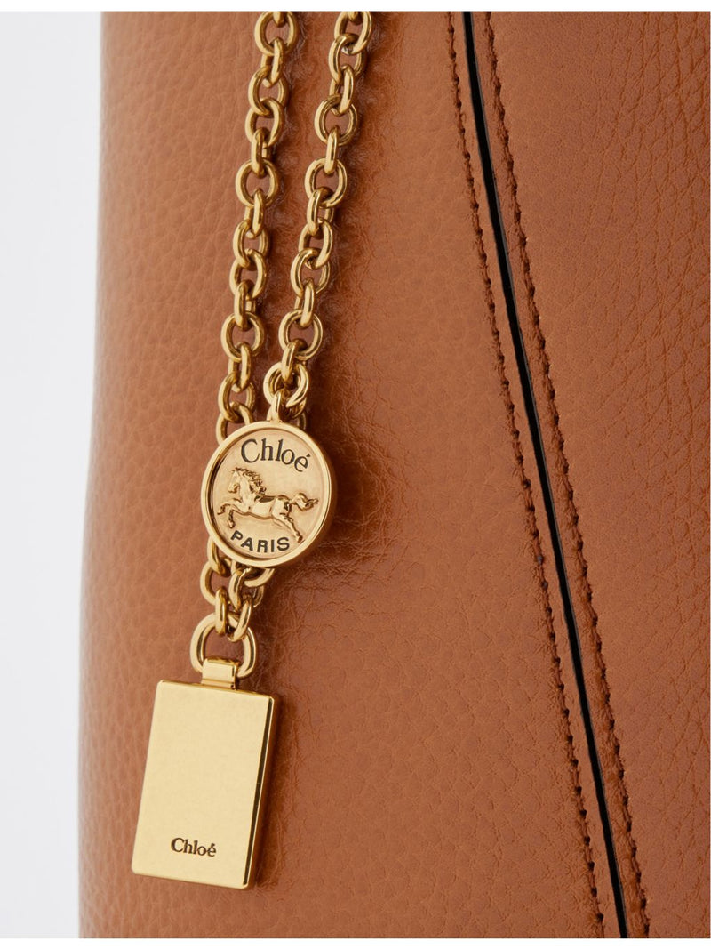 Chloe Spin medium leather tote bag - British product
