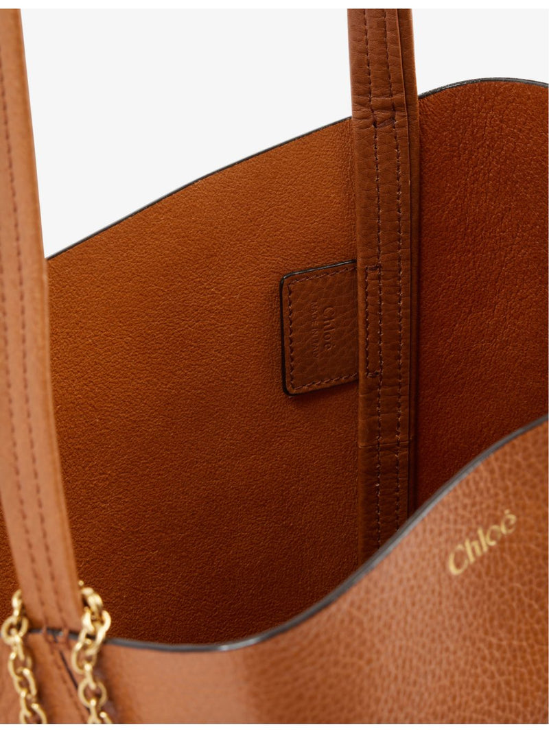 Chloe Spin medium leather tote bag - British product