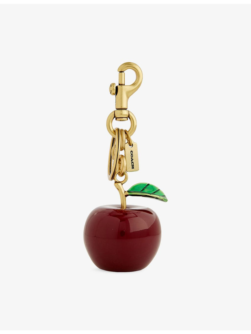 Coach small apple resin and enamel bag charm - British product