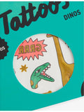 Omy Dinos temporary tattoos with dinosaur designs, 50 pack (British brand)