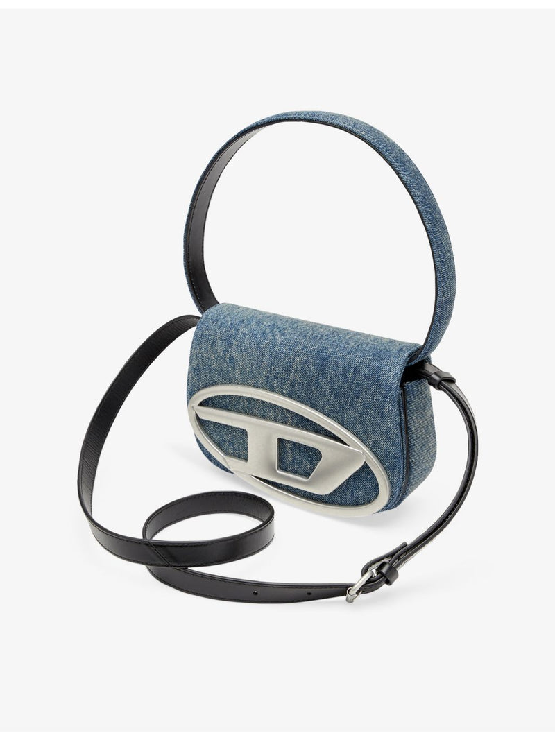 Diesel denim shoulder bag with magnetic fastening (British brand)