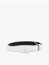 selfridges Diesel B-Play 15 Mirrored Leather Belt- Buy online at McGrocer