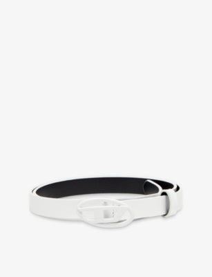 Diesel B-Play 15 Mirrored Leather Belt