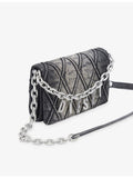 Diesel Charm D quilted denim strap wallet (British brand)