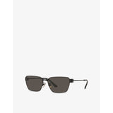 selfridges Balenciaga Rectangle-Frame Metal Sunglasses- Buy online at McGrocer