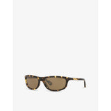selfridges Bottega Veneta BV1327S Rectangle-Frame Acetate Sunglasses- Buy online at McGrocer