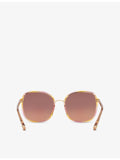 Chloé CH0031S square-frame sunglasses with gold hardware - British product