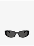 Miu Miu MU A03S oval acetate sunglasses, UK version