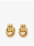 Heaven Mayhem Baby Knot gold-plated earrings - British product