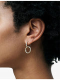 Astley Clarke 14ct yellow gold diamond hoop earrings, imported from the UK