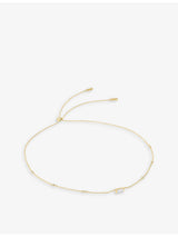 selfridges CARAT London Linden 18ct Yellow Gold-Plated Vermeil Sterling Silver Cubic Zirconia Necklace, 40cm- Buy online at McGrocer