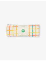 selfridges Bonnie Mob Ditto Check-Print Cotton Muslin Blanket 112cm x 112cm- Buy online at McGrocer