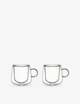 Villeroy & Boch double-walled espresso glasses 60ml, imported from the UK