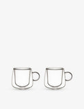 Villeroy & Boch double-walled espresso glasses 60ml, imported from the UK