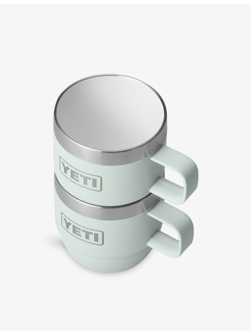 YETI Rambler 6oz stackable stainless steel mugs, imported from the UK
