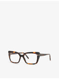 Tom Ford rectangle-frame acetate glasses in tortoiseshell, UK version